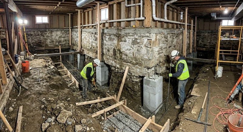 Basement Underpinning in Paramus, NJ