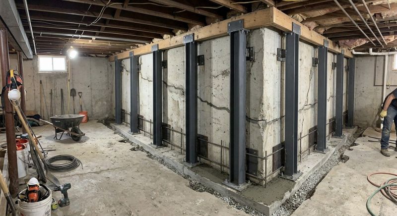 Basement Underpinning in Paramus, NJ