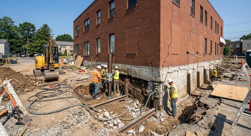 Building Foundation Repair in New Rochelle, NY