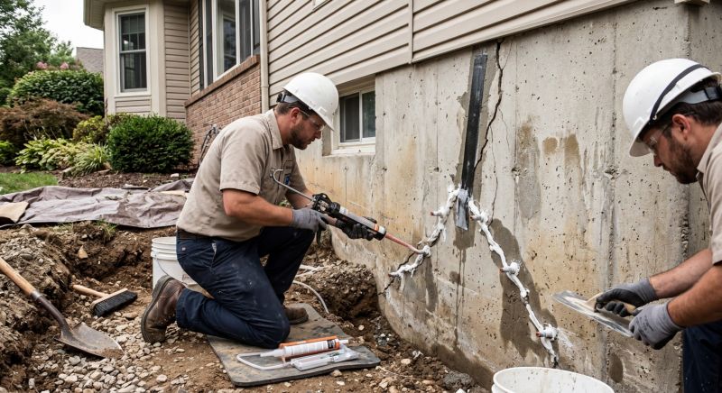 Cracked Foundation Repair in Glen Rock, NJ