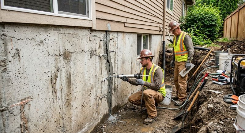Cracked Foundation Repair in Morristown, NJ