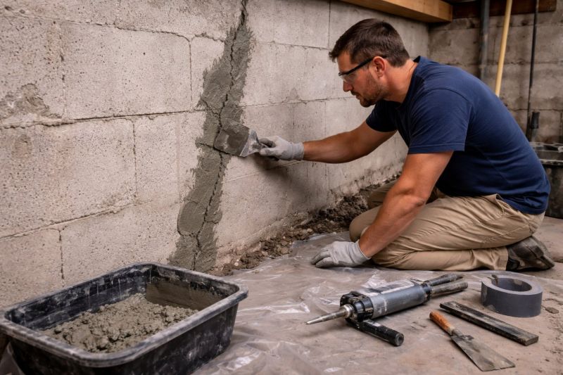 Foundation Crack Repair in Paramus, NJ