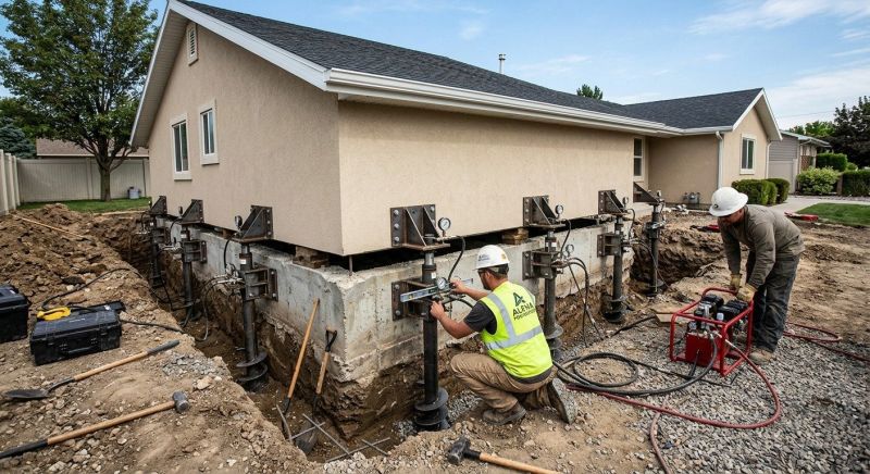 Foundation Pier Leveling in Paramus, NJ