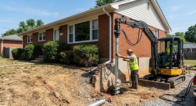 Helical Pile Installation in Paramus, NJ