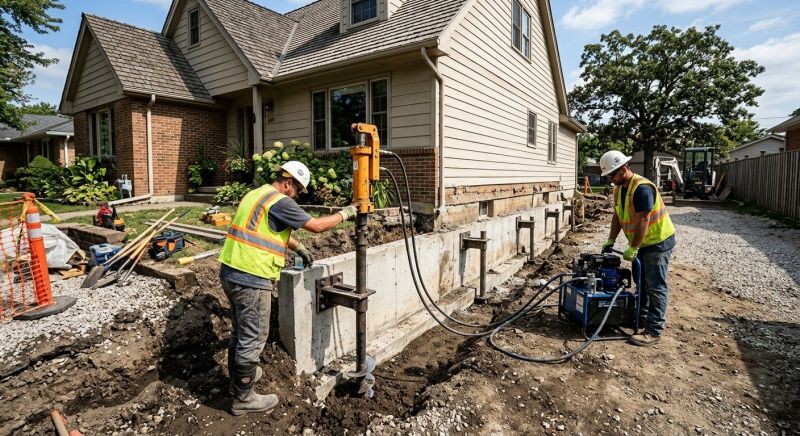 House Underpinning in Paramus, NJ