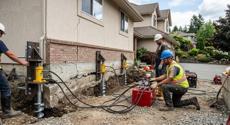 Sinking Foundation Lifting in Paramus, NJ