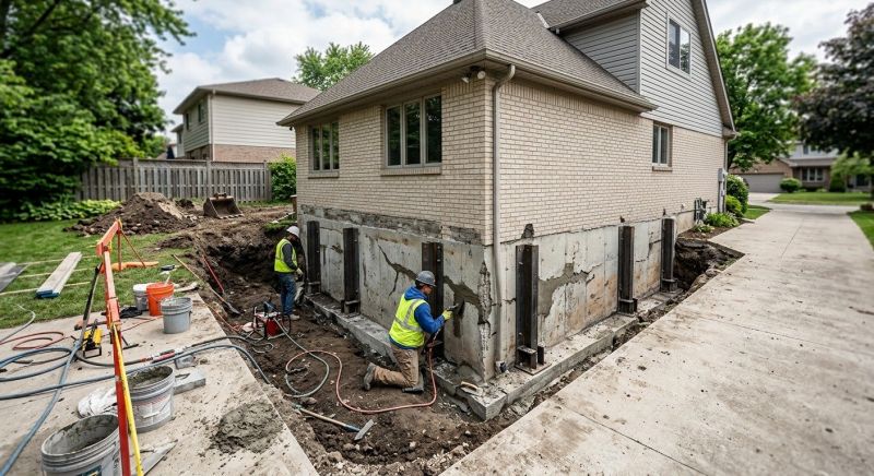Sinking Foundation Repair in Irvington, NJ