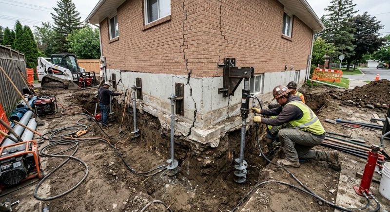Sinking Foundation Repair in Ossining, NY