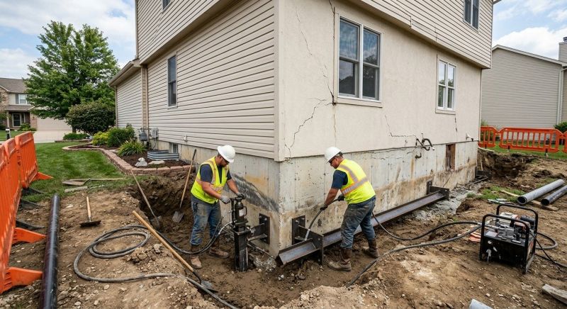 Sinking Foundation Repair in Pleasantville, NY